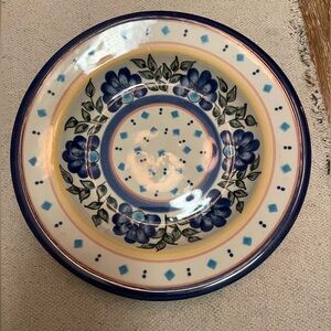 Polish Pottery Decorative Bowl / Floral Ceramic